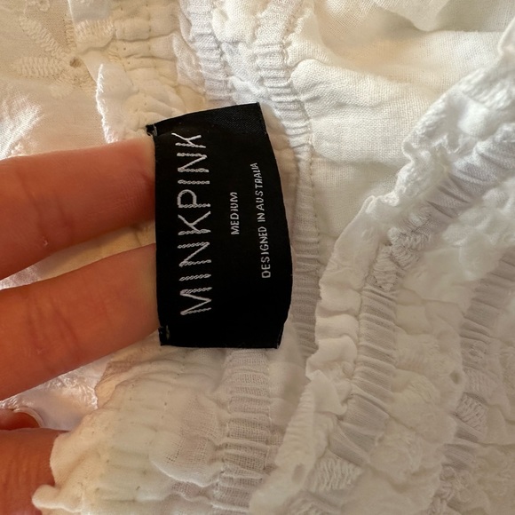 Mink pink all white dress medium - Picture 3 of 3